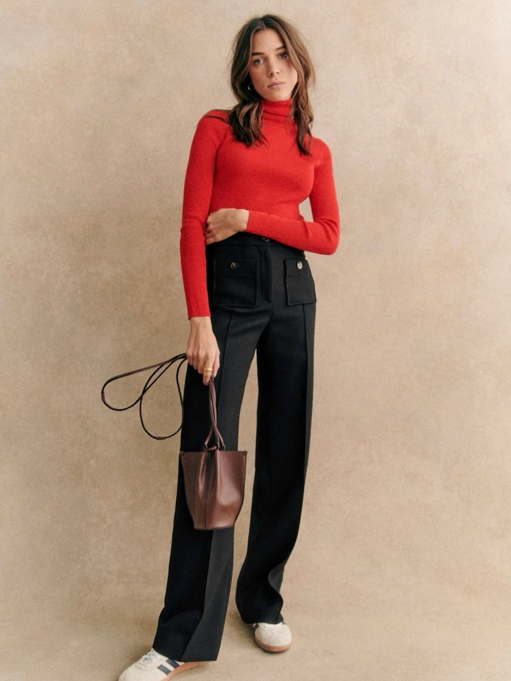 Sezane Dan Trousers Black - Size 4